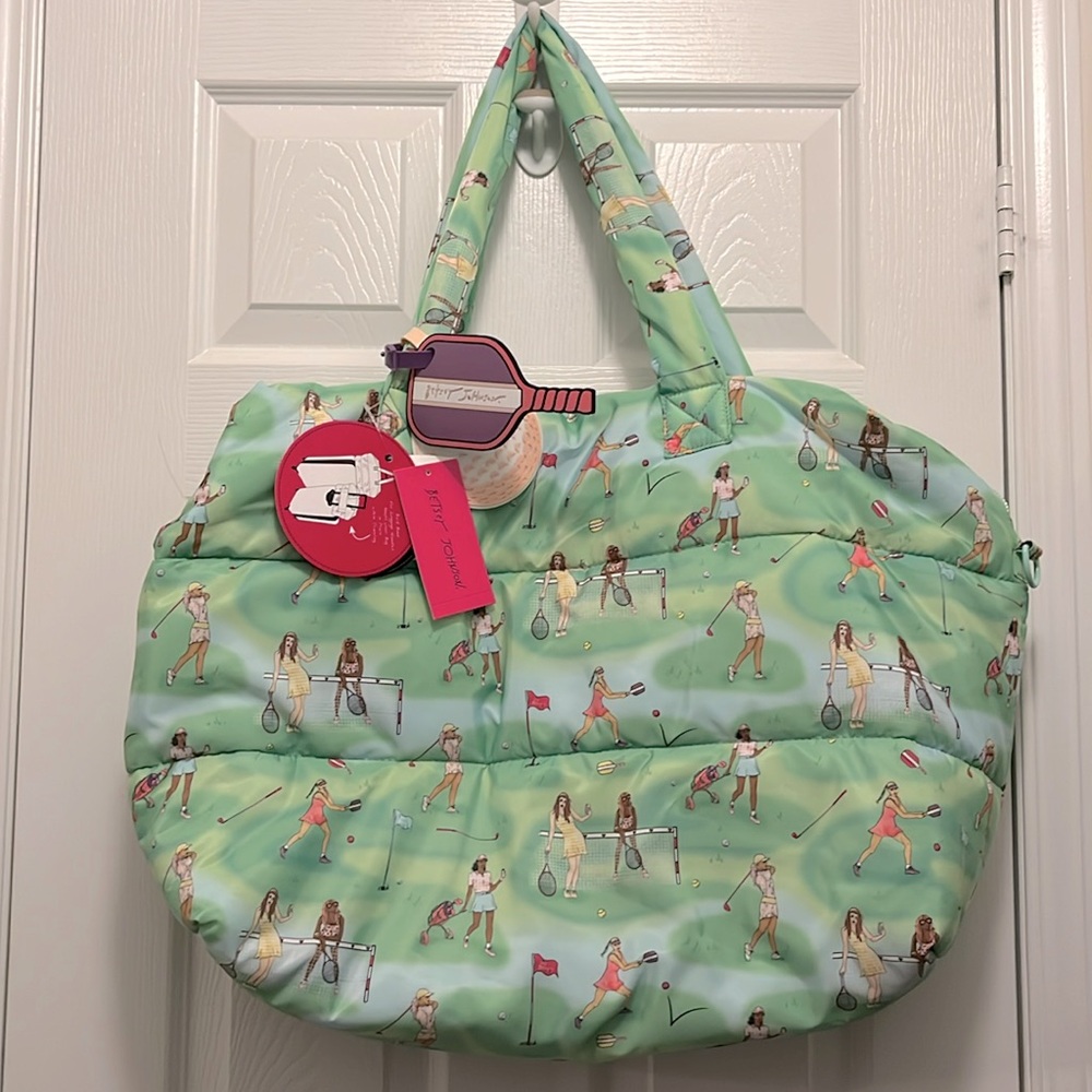 Betsey Johnson Large Puffer Travel Tote Bag NWT